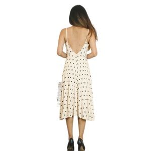 House of Harlow midi dress dots cream🍦